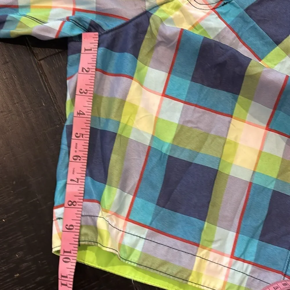 Hollister Y2K Men’s Plaid Board Shorts Beach Resort Wear Large